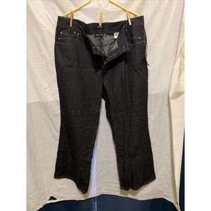 Jones New York Signature Stretch Flared Leg Jeans Dark Denim Womens Sz 20W NWT
